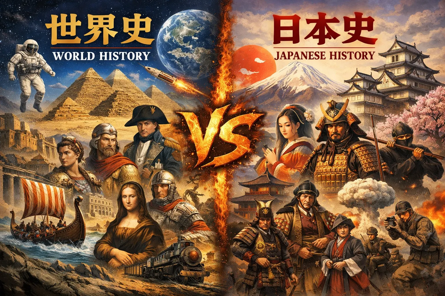 【高校生必見】世界史と日本史どっちを選ぶ？後悔しないための完全ガイド