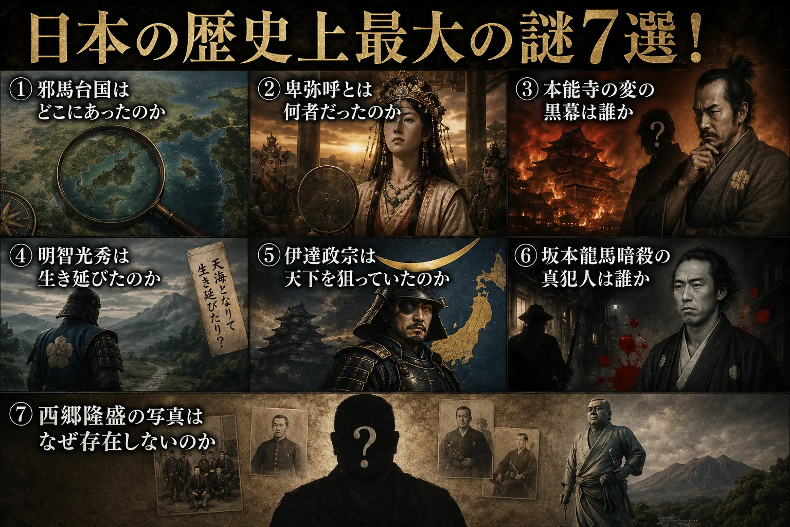 【歴史ミステリー】日本の歴史上最大の謎7選!(「坂本龍馬暗殺の真犯人は誰なのか?」②)