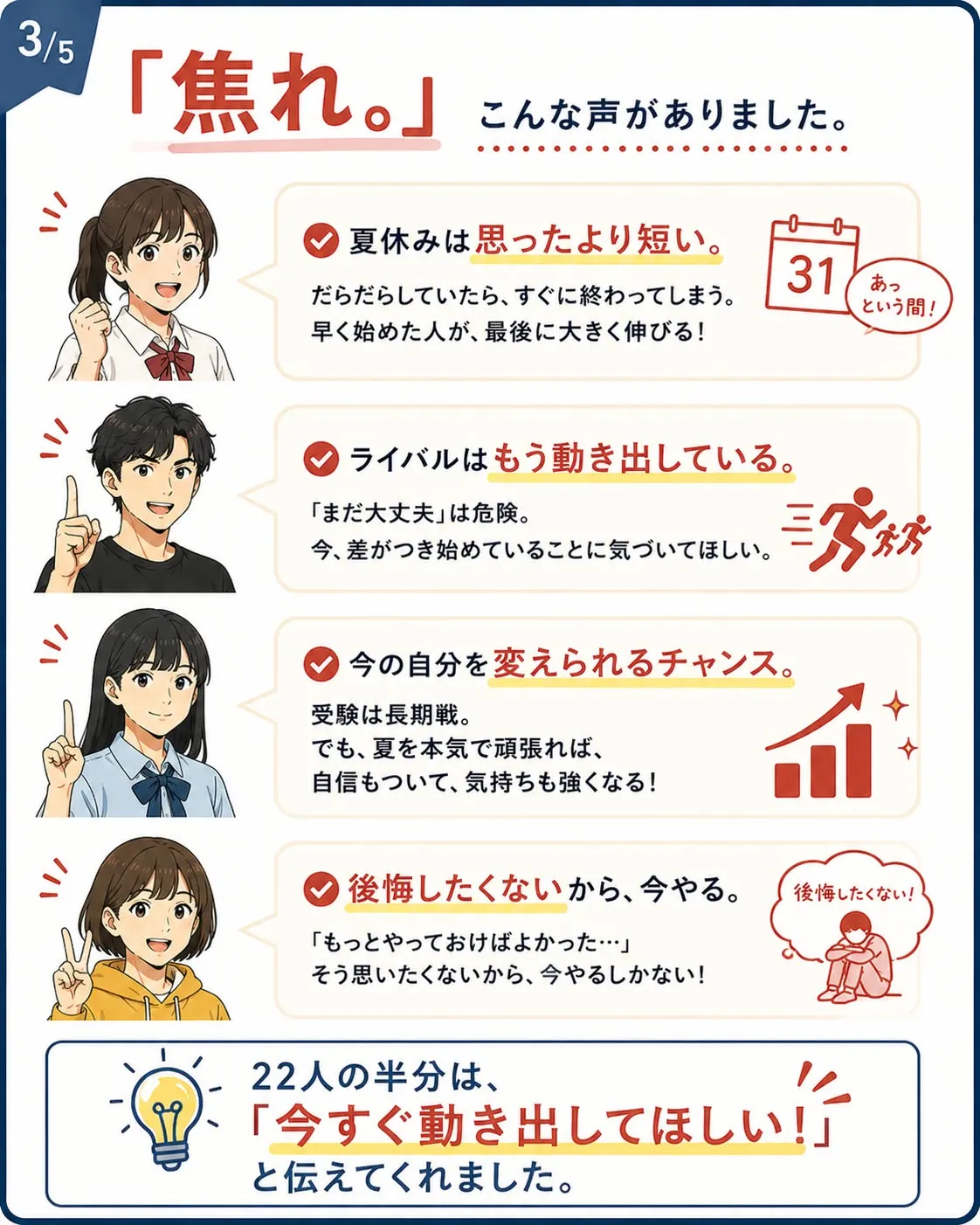 「苦手から逃げるな。
