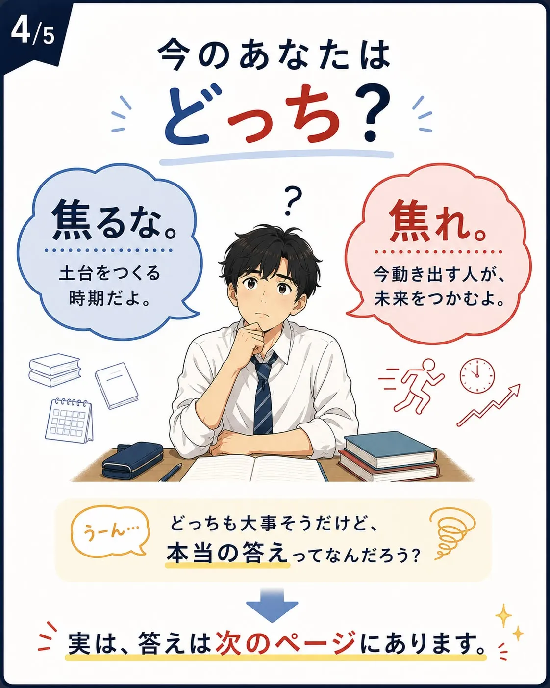 「苦手から逃げるな。